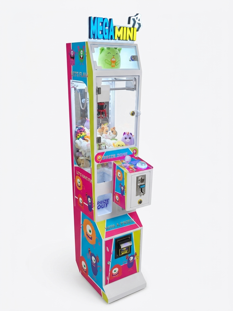 Monsters theme claw machine with creepy-cute monster graphics