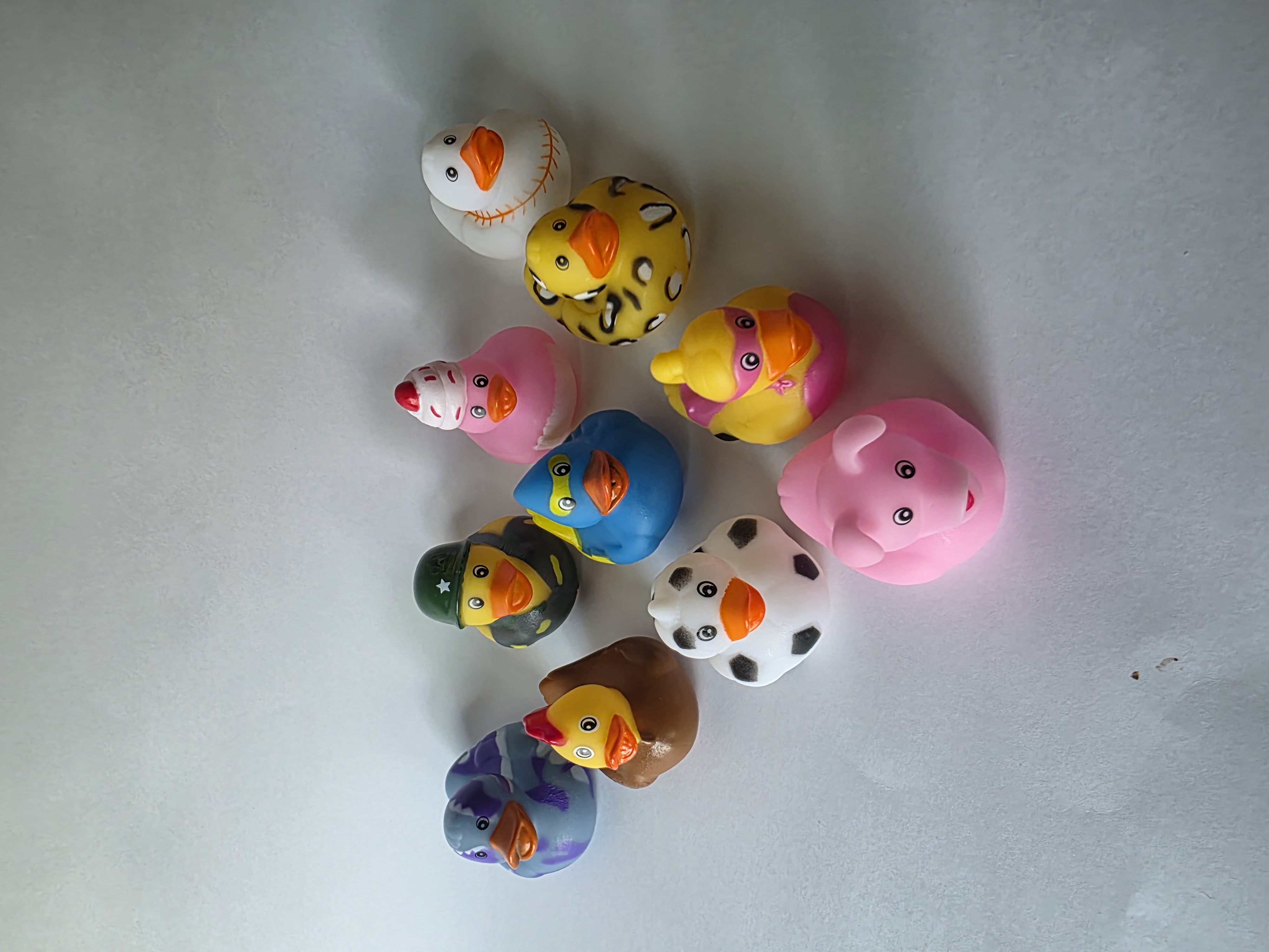 10 rubber duck prizes for claw machine — great supplement for duck-themed events