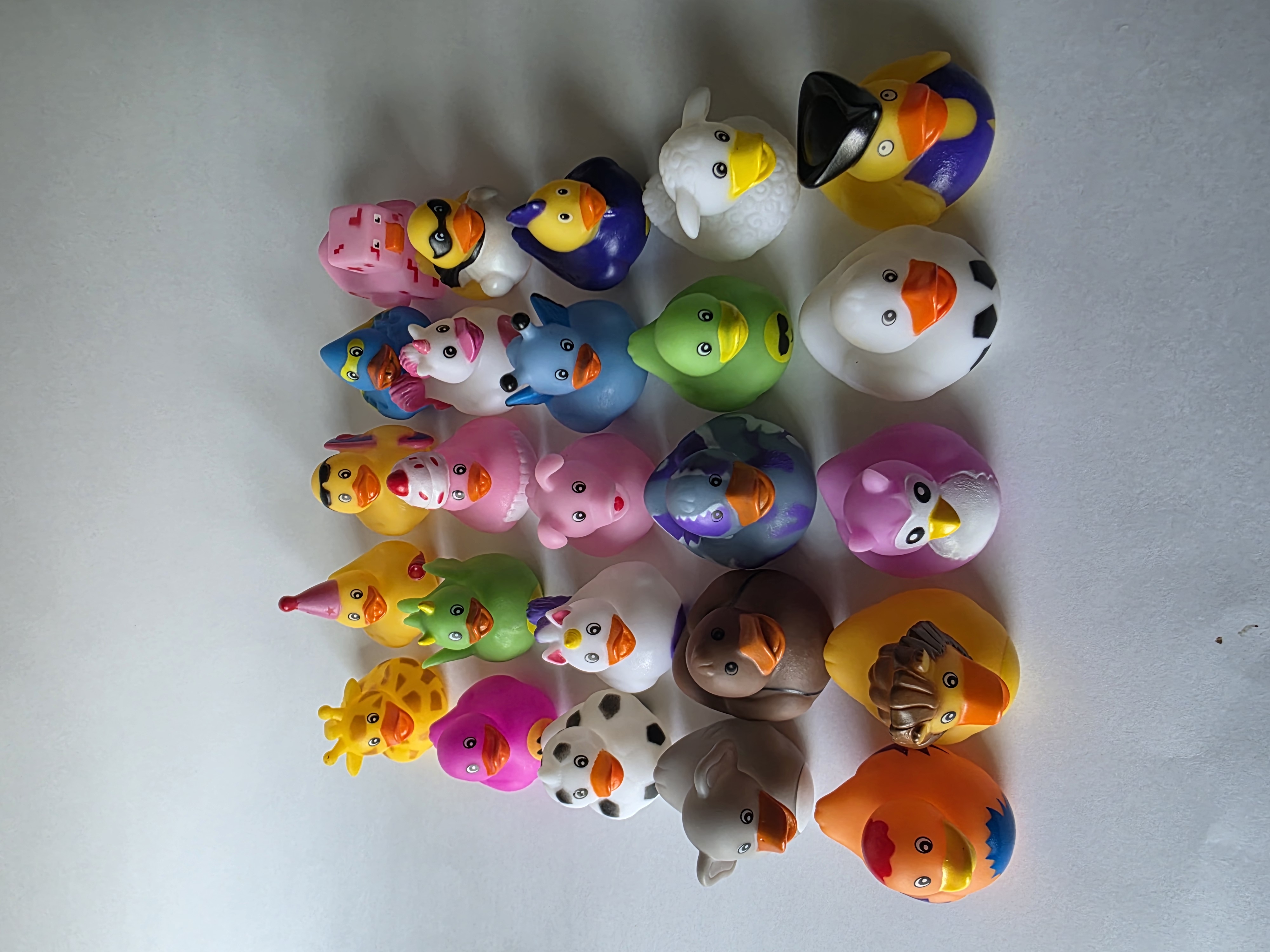 25 rubber duck prizes for claw machine rental — perfect for duck-themed parties